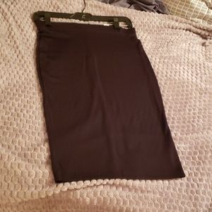 Black pencil skirt